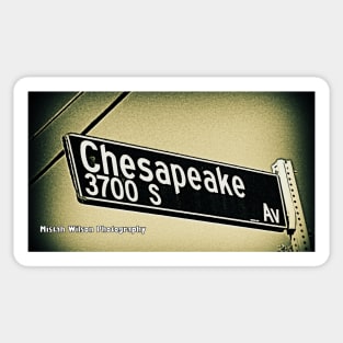 Chesapeake Avenue, Los Angeles, California by Mistah Wilson Sticker